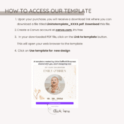 Digital Baby Dedication Template