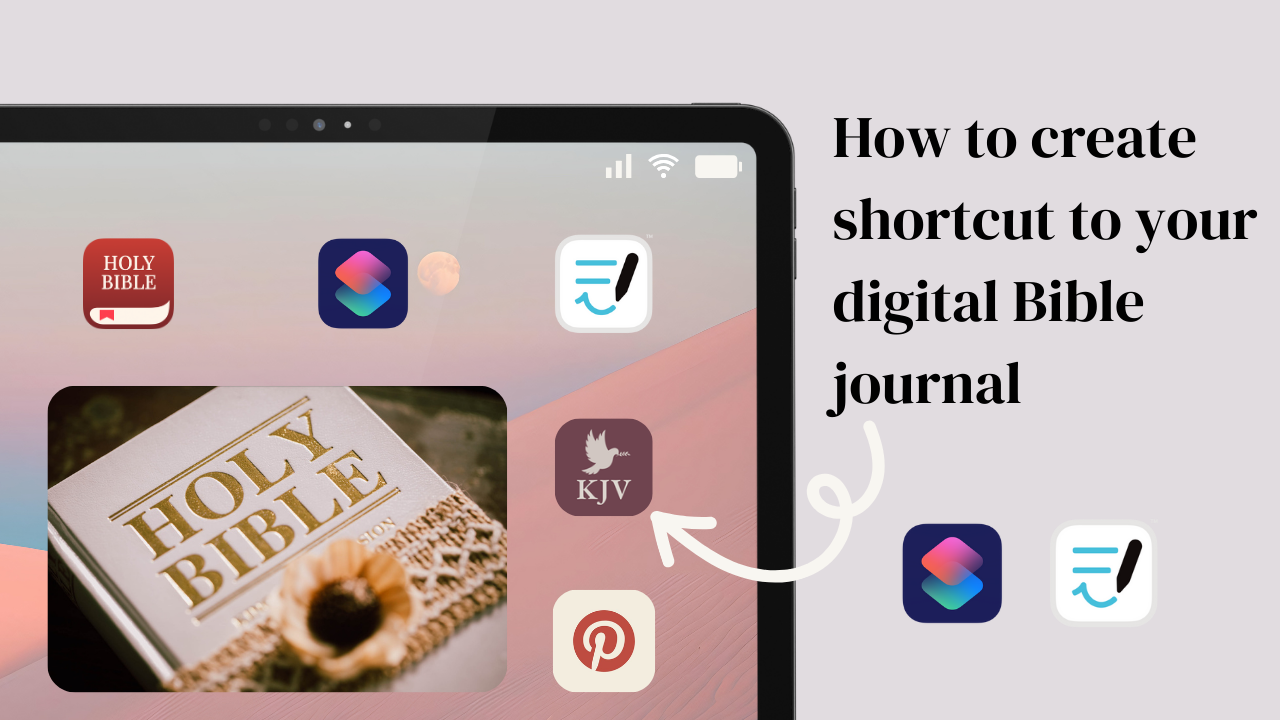 Create a shortcut to your digital Bible in Goodnotes 6