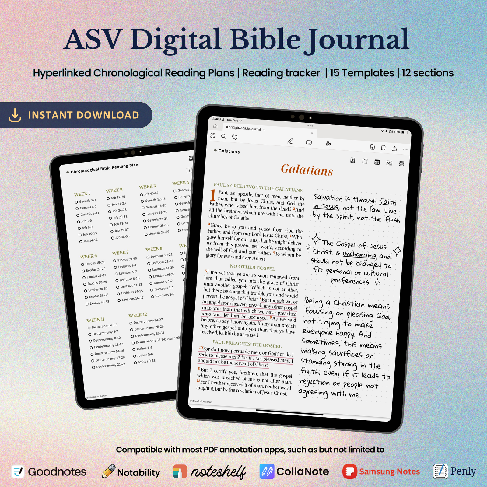 Digital Journaling Bible