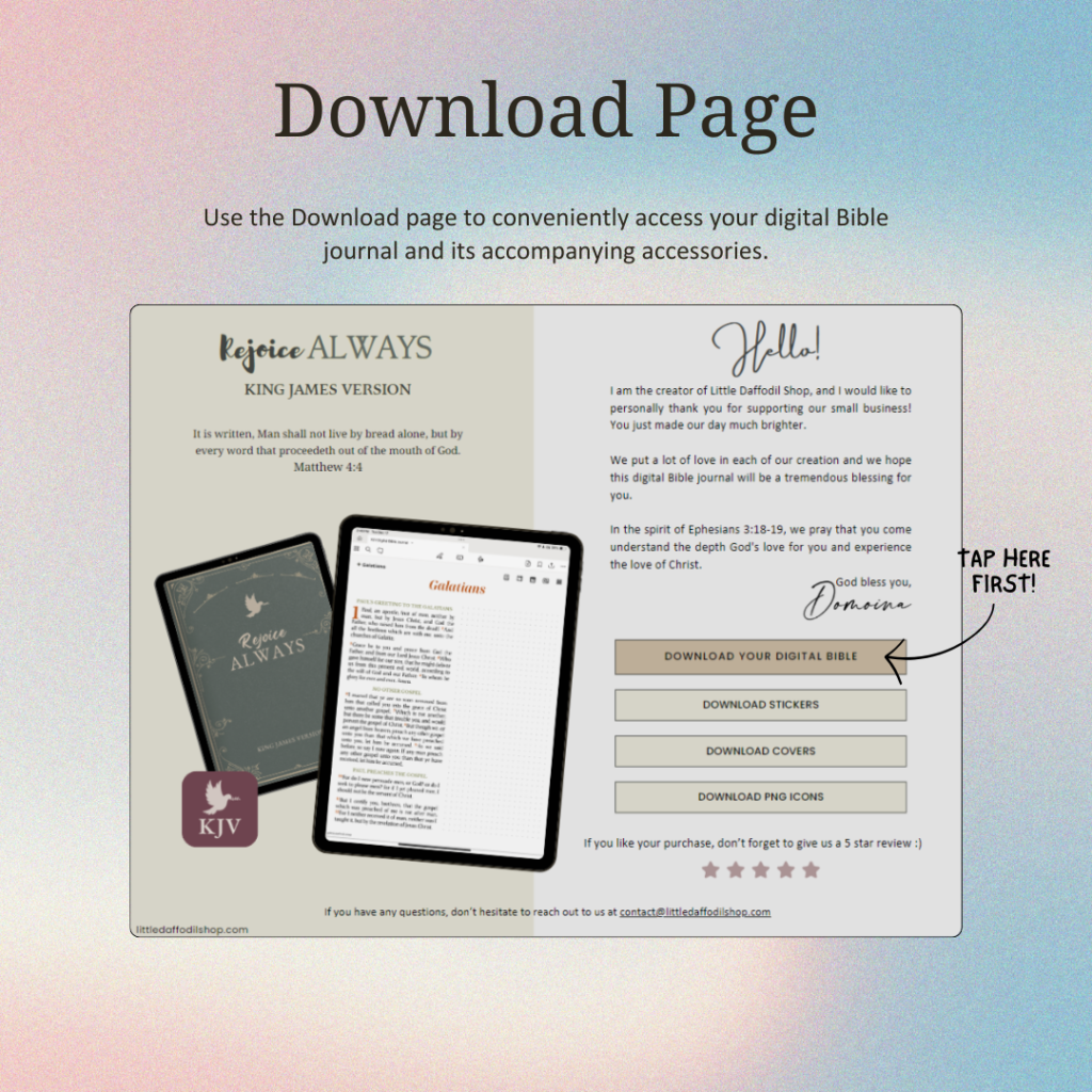 Rejoice ALWAYS Digital Journaling Bible