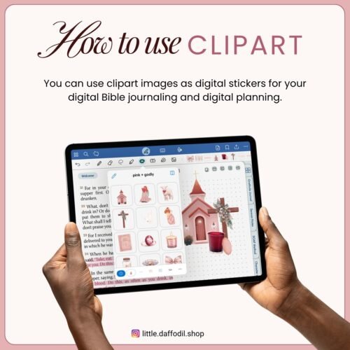 Pink + Godly | Hand-Drawn Christian clipart