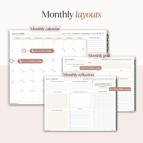 2026 Christian digital Planner