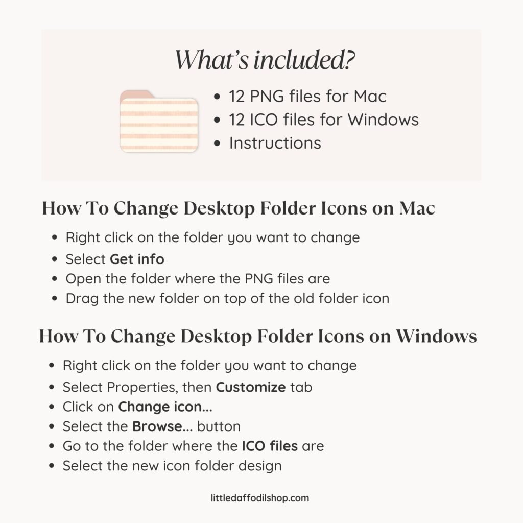 12 Cute folder icons for Mac & Windows