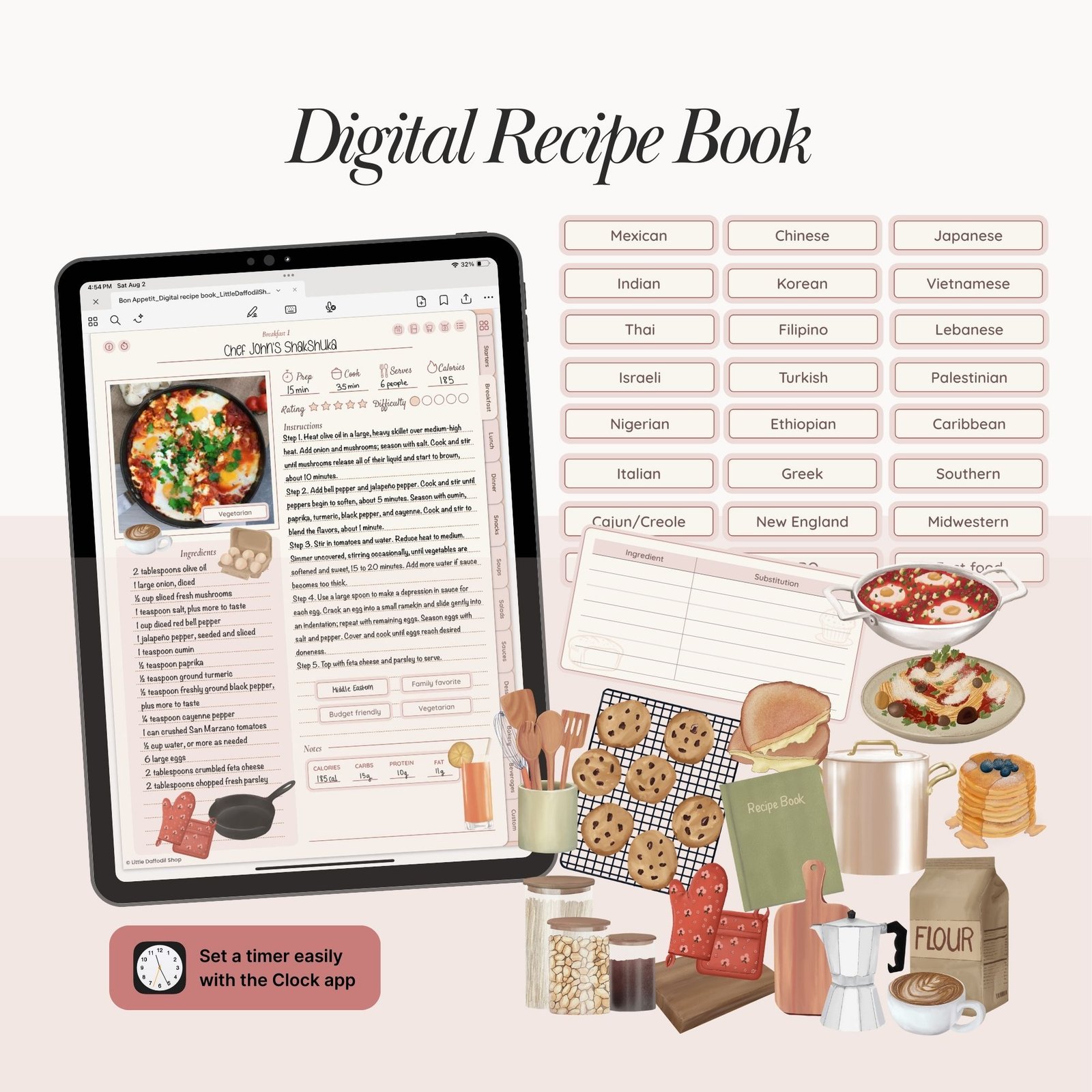 Bon appétit | Digital Recipe Book