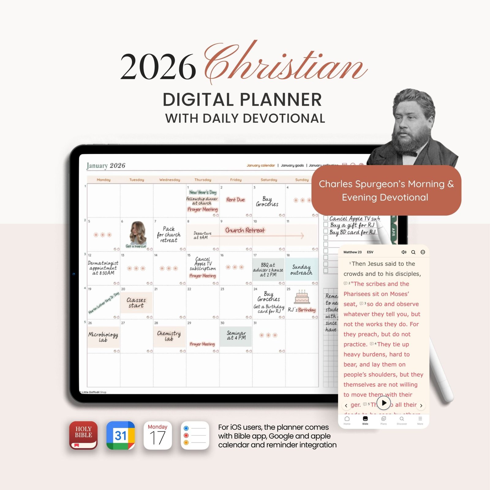 2026 Christian digital Planner