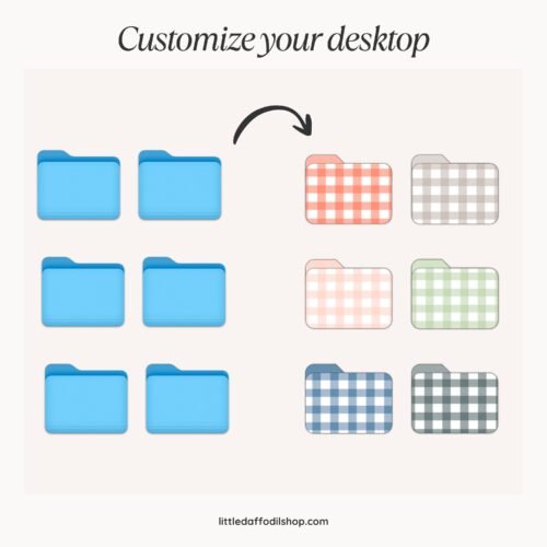 plaid icon change 12 Cute gingham plaid folder icons for Mac & Windows