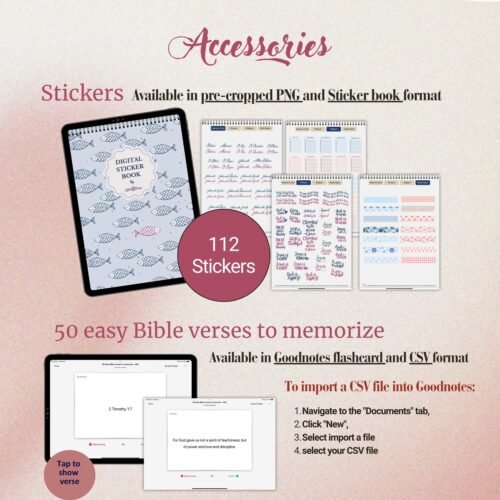 AGAPE Digital Journaling Bible | PEONY