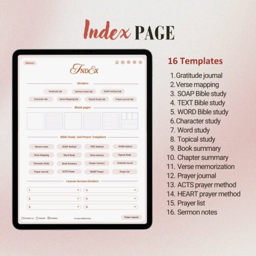 AGAPE Digital Journaling Bible | PEONY