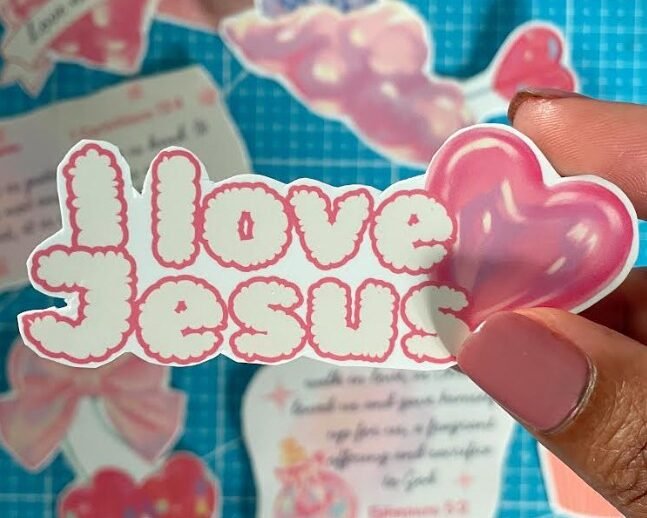 I love Jesus sticker