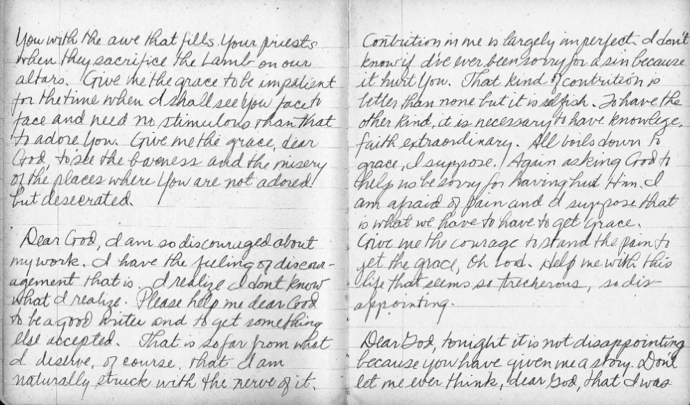 Flannery O’Connor’s Prayer Journal